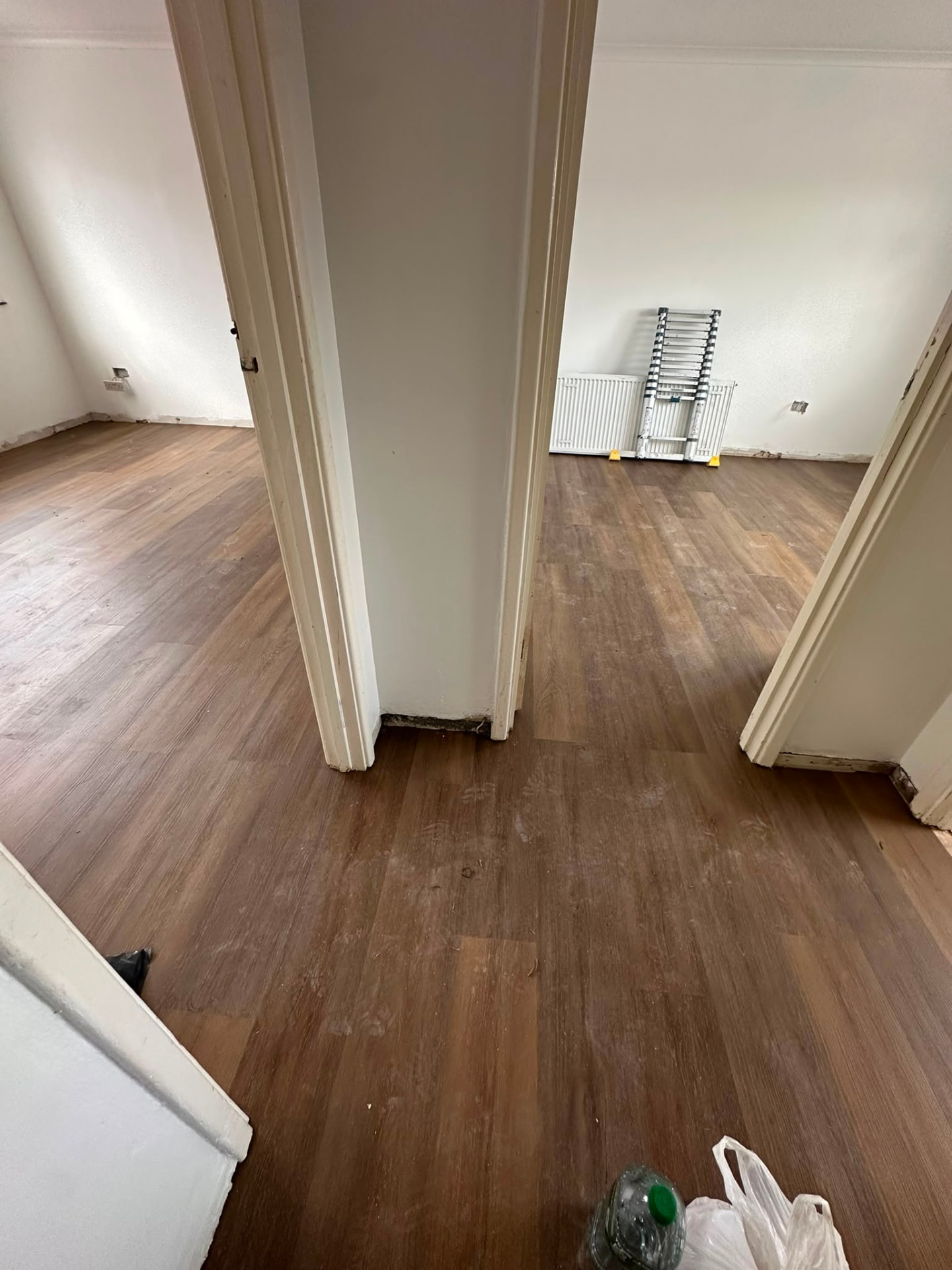 Hallway flooring repaired and refitted in Croydon