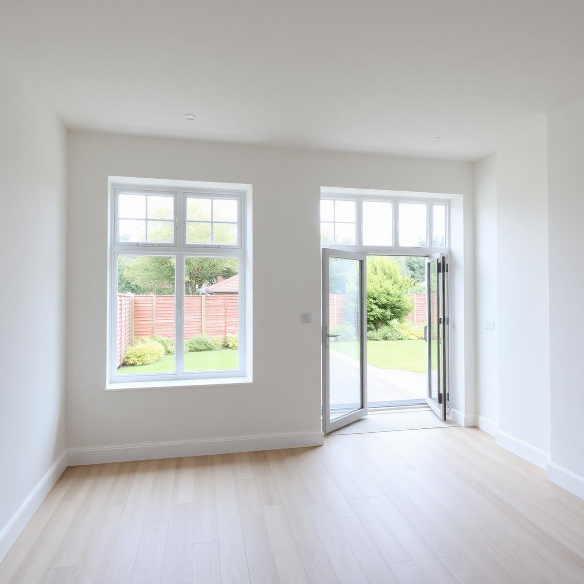 Completed open plan ground floor after building work in South London